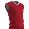 Champro Clutch Z-Cloth, Dri-Gear Reversible Basketball Jersey, Adult 2X-Large, Scarlet, White view 1