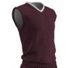 Champro Clutch Z-Cloth, Dri-Gear Reversible Basketball Jersey, Adult X-Large, Maroon, White view 1