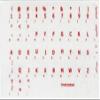 Dvorak Keyboard Decals ON Transparent Background with Blue, Orange, RED, White OR Yellow Lettering (Red) view 2