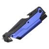 Wartech YC-S-9045-BL Spring Assisted 5 in 1 Pocket Knife, 8.5",Blue view 3