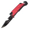 Wartech YC-S-9045-RD Spring Assisted 5 in 1 Pocket Knife, 8.5", Red view 1