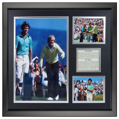 Legends Never Die Jack Nicklaus & Tom Watson Framed Photo Collage, 16" x 20"