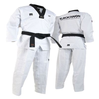 MOOTO BS4 Kukkiwon/Kukkiwon Demo Team Official Uniforms WTF Taekwondo DoBok 1 to 7 (Kukkiwon Patch, 150(US1)(4.59~4.92ft or 140-150cm))