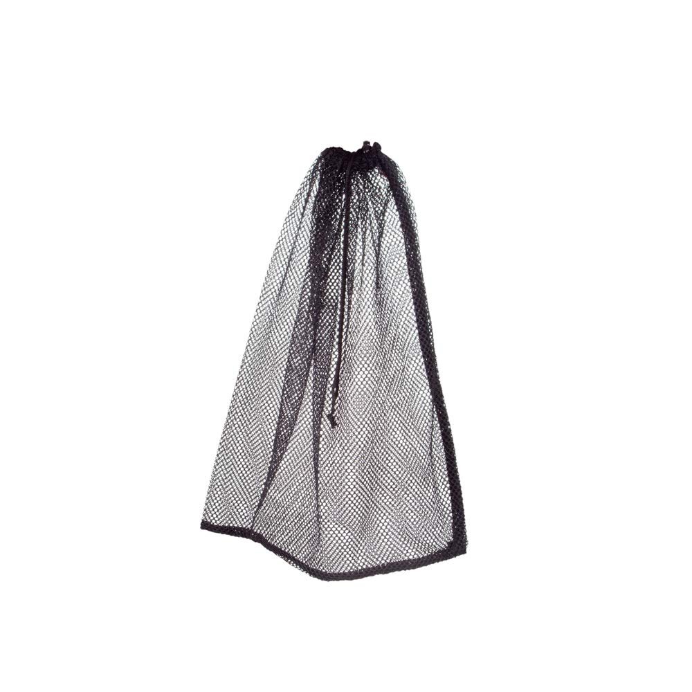 ScubaMax Drawstring MESH Bag (black Blue, Yellow, Small - 16"X20") (BLACK)
