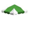 TentandTable 10-Foot x 10-Foot Tent Top | for West Coast Frames | 16oz Block-Out Premium Vinyl | Green/White | Indoor/Outdoor | for Parties, Weddings, and Events | Commercial and Residential Use view 1