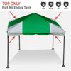 TentandTable 10-Foot x 10-Foot Tent Top | for West Coast Frames | 16oz Block-Out Premium Vinyl | Green/White | Indoor/Outdoor | for Parties, Weddings, and Events | Commercial and Residential Use view 4