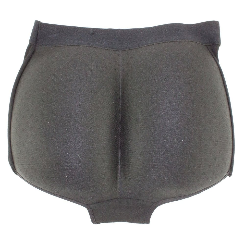 Men's Padded Butt Booster Booty Enhancer Molded Pad, Black, Size X-Large