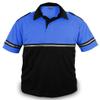 First Class Two Tone Bike Patrol Shirt with Reflective Stripes and Zipper Pocket (Royal Blue and Black) (2XL) view 2