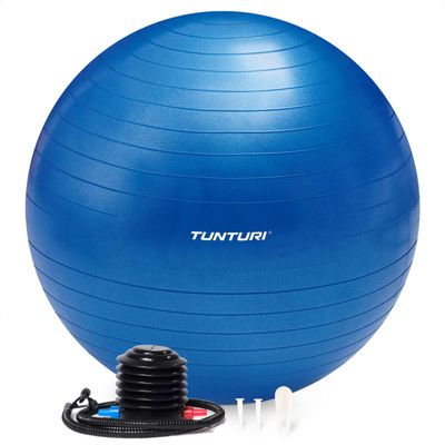 Tunturi Unisex's Yoga Gym Ball, Blue, 55 cm