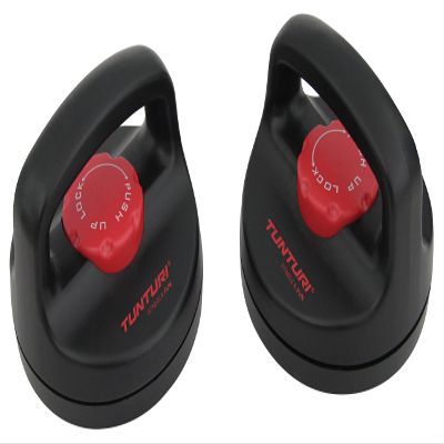 Tunturi Push/Pull-Up Adjustable Rotating Push Up Stands - Black, One Size