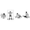 Tunturi Unisex's Push/Pull-Up Multi-Functional Door Gym, Black, One Size view 2