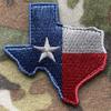 Die-Cut Tactical Texas Patch - Subdued Silver view 2