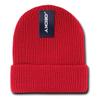 Decky inc GI Watch Acrylic Snug fit Braided Cuffed Beanies Skull Hat 600 Red view 1