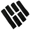 ECP Equine Comfort Products Merino Sheepskin Halter Fleece Set for Horses, 100% Natural Wool, Chafe Protection, Breathable Relief & Cushioned Comfort, Machine Washable, 6-Piece Set, Black view 2