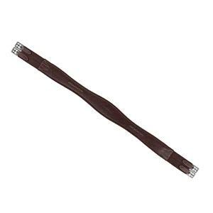 Showmark Dover Saddlery Fancy-Stitched Overlay Girth, Color: Oakbark, Size: 50