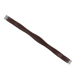 Showmark Dover Saddlery Fancy-Stitched Overlay Girth, Color: Oakbark, Size: 46