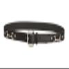 Black Snaffle Bit Belt with Nickel Snaffle Bits and Buckle view 3