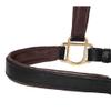 Dover Saddlery Lined Halter, Oversize-O/S, Brown/Green view 2