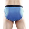 100% Silk Knit Mens Wide Waistband Briefs Men's[USL,Blue] view 2