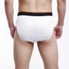 100% Silk Knit Mens Wide Waistband Briefs Men's[USXL,White] view 2