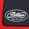 Mathews Solocam Logo'd - Archery - White Hunting window decal sticker view 1