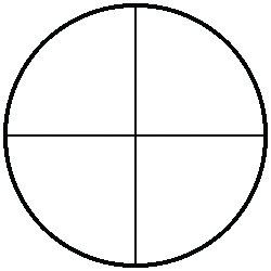 Single Cross Line Reticle RET 42, 21 mm