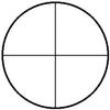 Single Cross Line Reticle RET 43, 19 mm view 1