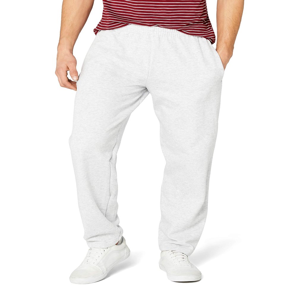 Fruit Of The Loom Men's Open Hem Jog Relaxed Sports Trouser X-Large Heather Grey