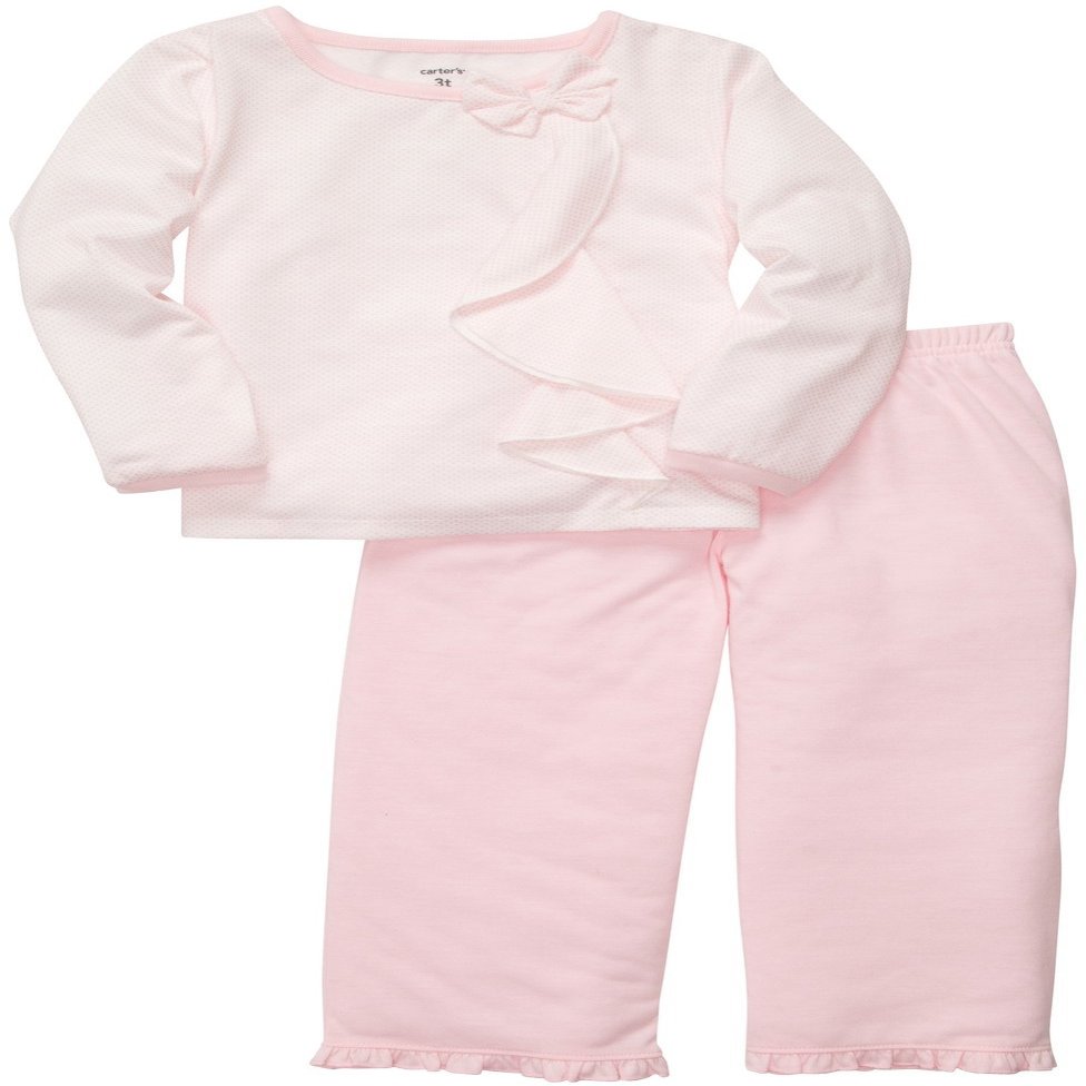 Carter's Girls' 2 Pc L/S PJ Set - Pink Dot - 7