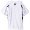 Alleson Athletic Boys Youth Baseball Jersey, White/Navy/Grey, Small view 1