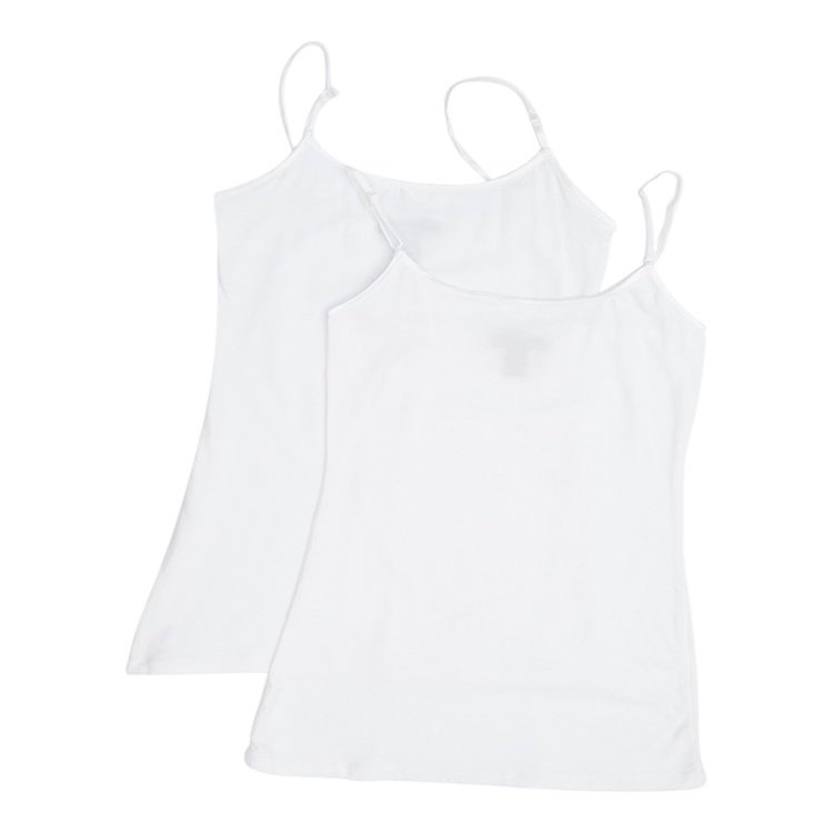 2 Pack Active Basic Women's Basic Tank Top Large White, White