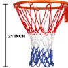 LAO XUE 2025 Upgraded Thickening Heavy Duty Basketball Net, Rainproof Sunscreen for All-Weather 21inches (6.88 Ounce) Standard Thick Nets,12 Loops for Indoor and Outdoor Replacement Net view 4