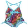 Pink Platinum Girls UV Protection Swimsuit with Bow - Black (Size 2T) view 1