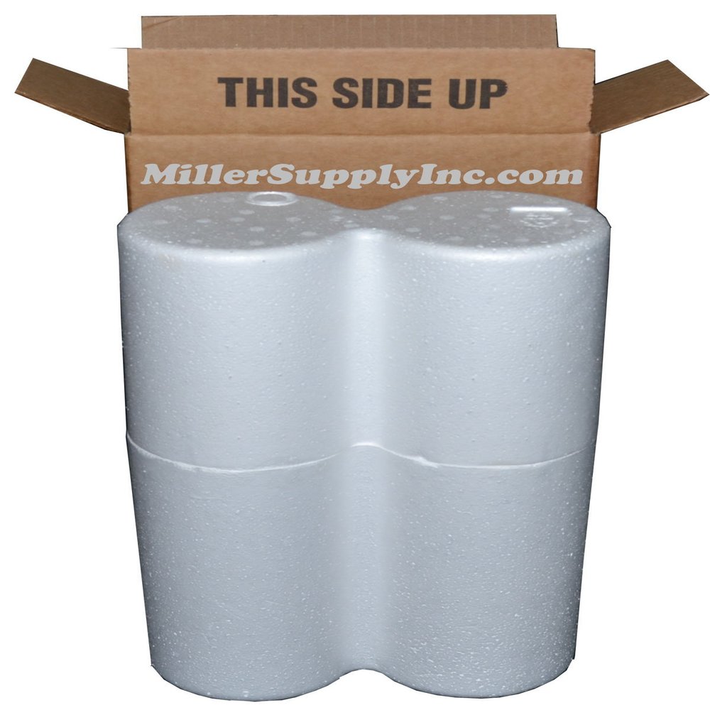 2 Bottle Styrofoam Wine Shipping Cooler - COOL-02