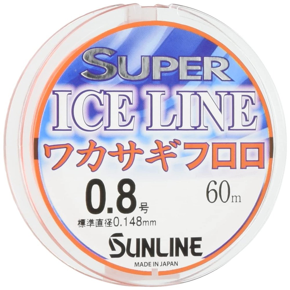 SUNLINE Fluorocarbon Line Super Ice Wakasagi 196.4 ft (60 m), No. 0.8