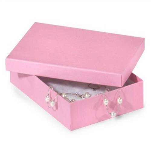 7x5x1-1/4" PINK Jewelry Boxesw/Non-Tarnish Cotton (1 unit, 100 pack per unit.)