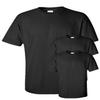 Gildan Adult Ultra Taped Neck Preshrunk Jersey T-Shirt, Black, S (Pack of 3) view 1
