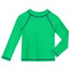 City Threads Rash Guard for Boys SPF 50+ Made in USA, Long Sleeve Swim Shirt with Sun Protection (Elf Green, 3T) view 1