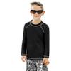 City Threads Boys Rashguard Swim Shirt UPF 50+ Soft Comfortable Durable Sun Protection Made in USA, Black, 2T view 1