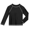 City Threads Rash Guard for Boys SPF 50+ Made in USA (L/S Black, 5y) view 1