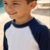 City Threads Rash Guard for Boys SPF 50+ Made in USA (L/S Black, 5y) view 2