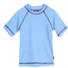 Made in USA Little Boys and Girls Solid Rashguard Swimming Tee Shirt Rash Guard SPF UPF Sun Protection for Summer Beach Pool and Play, Bright Lt. Blue, 3T, S/S view 1