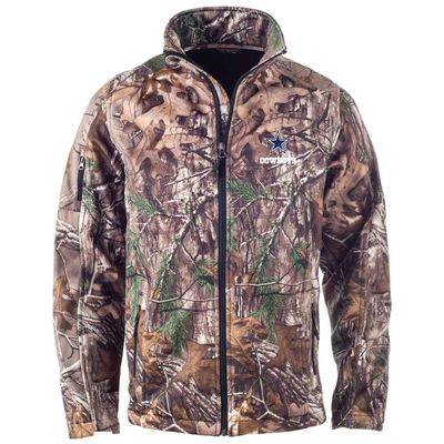 dunbrooke NFL Dallas Cowboys Huntsman Softshell Jacket, Real Tree Camouflage, Large