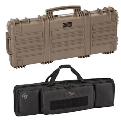 Explorer Cases 11413 Gun Case with Padded Gunbag, Desert Tan, Large