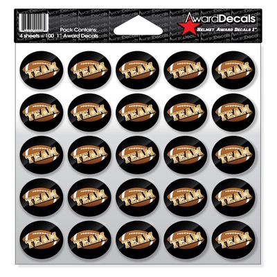 Award Decals Football Helmet Award Decals (1", FT-4)