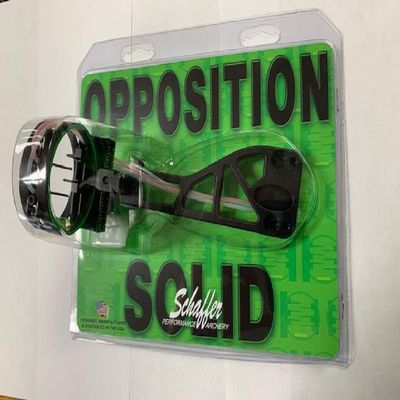 Schaffer Opposition Solid Right Hand 4 pin Bow Sight, Black