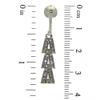 CHRISTIN silver plated crystal clip on earrings view 3