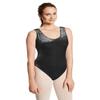 RG Costumes Women's Adult Velvet Leotard, Black, Medium view 1