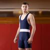 Matman Wrestling | #8525 | State Premium Singlet w/White Panel Elite Wrestlers Choice! (Navy, XX-Small) view 2