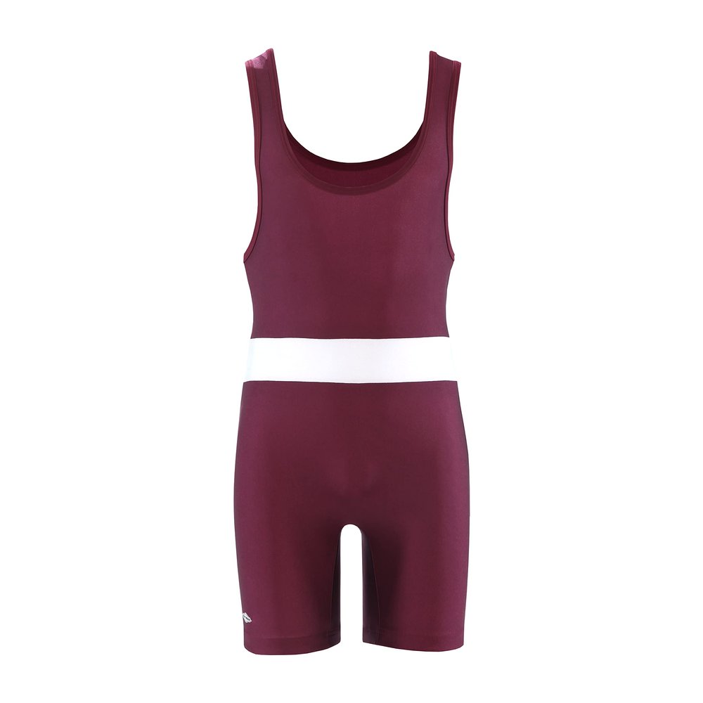 Matman Wrestling | #8525 | State Premium Singlet w/White Panel Elite Wrestlers Choice! (Maroon, XX-Large)